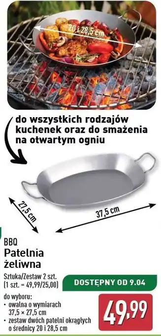 ALDI Patelnie na grilla żeliwne Bbq (Aldi) oferta