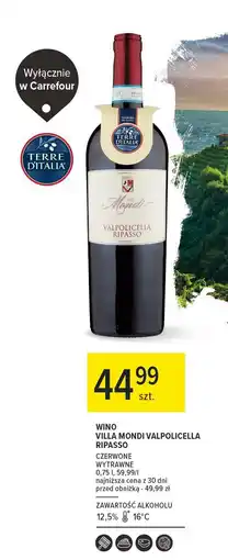 Carrefour Wino Valpolicella Aristocrat Ripasso oferta