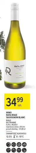 Carrefour Wino wytrawne sauvignon blanc Rata Road oferta