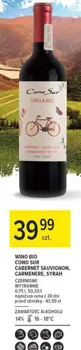 Carrefour Wino Cono Sur Organic Cabernet Sauvignon oferta