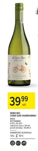 Carrefour Wino Cono Sur Organic Sauvignon Blanc oferta