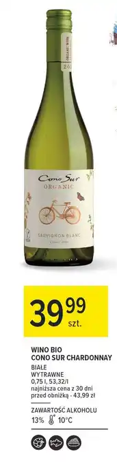 Carrefour Wino Cono Sur Organic Sauvignon Blanc oferta