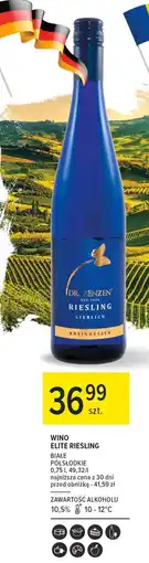 Carrefour Wino białe półwytrawne Dr. Zenzen Riesling oferta