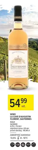 Carrefour Wino La Cave D'augustin Florent Sauternes oferta