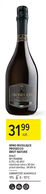 Carrefour Wino Stock Prosecco Brut Nature oferta