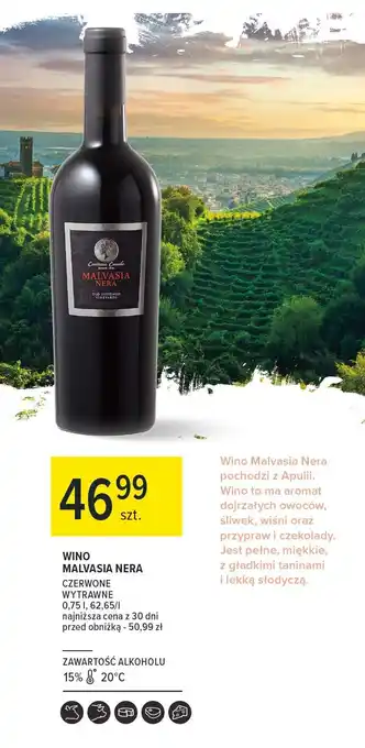 Carrefour Wino Malvasia Nera Bellanova oferta