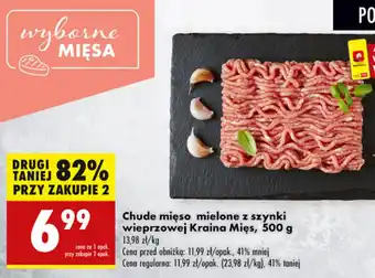 Biedronka Chude mięso mielone z szynki wieprzowej Kraina Mięs, 500 g oferta