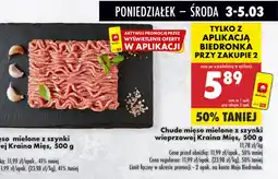 Biedronka Chude mięso mielone z szynki wieprzowej Kraina Mięs, 500 g oferta