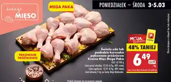 Biedronka Świeże udo lub podudzie kurczaka pakowane próżniowo Kraina Mięs Mega Paka oferta