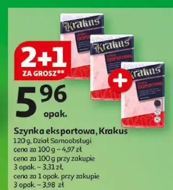 Auchan Szynka eksportowa Krakus Animex oferta