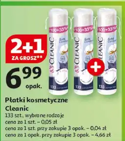 Auchan Płatki kosmetyczne soft&comfort okrągłe Cleanic oferta