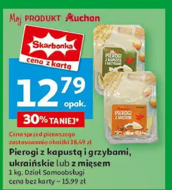 Auchan Pierogi z mięsem Auchan Różnorodne (Logo Czerwone) oferta