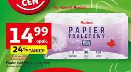 Auchan Papier toaletowy biały Auchan oferta