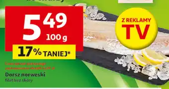 Auchan Dorsz norweski filet bez skóry oferta