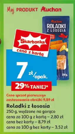 Auchan Roladki z łososia Auchan Różnorodne (Logo Czerwone) oferta