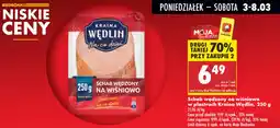 Biedronka Schab wędzony na wiśniowo w plastrach Kraina Wędlin, 250 g oferta