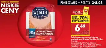 Biedronka Schab wędzony na wiśniowo w plastrach Kraina Wędlin, 250 g oferta