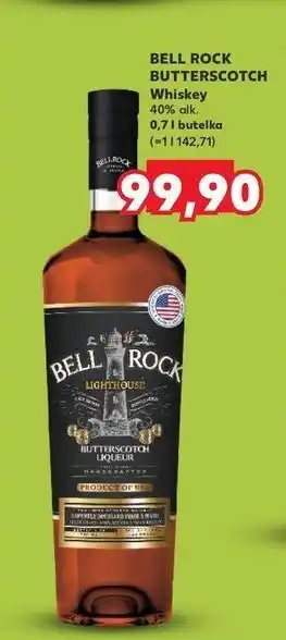 Kaufland Whisky Bell Rock Butterscotch oferta