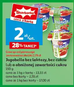 Auchan Jogurt truskawkowy Zott Jogobella Slim Fit oferta