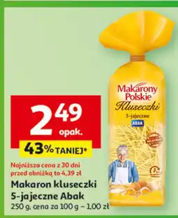 Auchan Makaron kluseczki babuni 5-jajeczny Makarony Polskie oferta