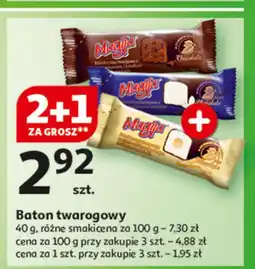 Auchan Batonik z masy twarogowej o smaku tofee Magija oferta