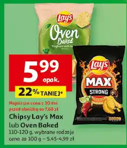 Auchan Chipsy chilli & lime Lay's Max Strong oferta