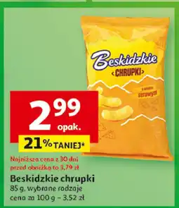 Auchan Chrupki o smaku sera Aksam Beskidzkie oferta