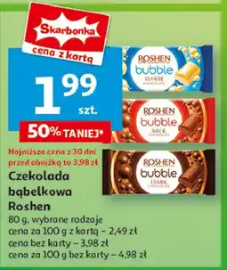 Auchan Czekolada dark bubble Roshen oferta