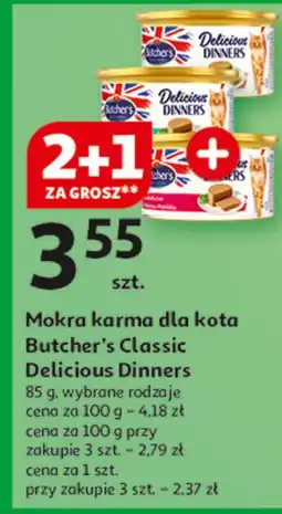 Auchan Karma dla kota z kurczakiem i indykiem Butcher's Delicious Dinners oferta