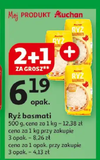 Auchan Ryz basmati Auchan Bio oferta