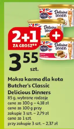 Auchan Karma dla kota z tuńczykiem i rybą Butcher's Delicious Dinners oferta