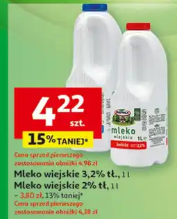 Auchan Mleko wiejskie 2% Piątnica oferta