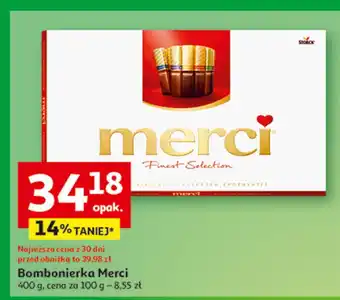 Auchan Bombonierka czerwona Storck Merci oferta