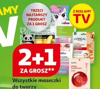 Auchan Płatki pod oczy gold microparticles Exclusive Professional oferta