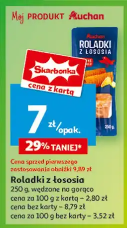 Auchan Roladki z łososia Auchan Różnorodne (Logo Czerwone) oferta