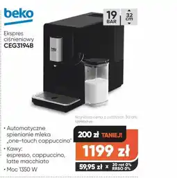 Max Elektro Ekspres do kawy Beko oferta