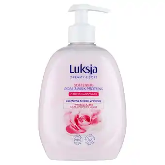 Drogerie Laboo Luksja Creamy & Soft Kremowe mydło w płynie wygładzające róża i proteiny mleka 500 ml oferta