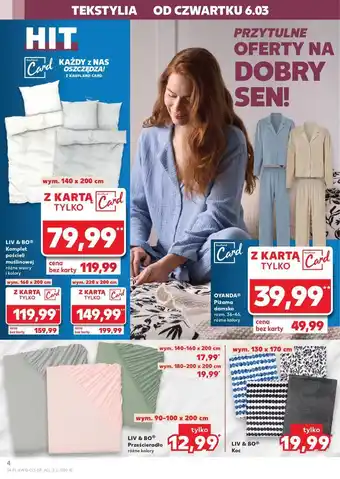 Kaufland Komplet pościeli 140 x 200 cm + 70 80 Liv & Bo oferta