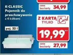 Kaufland Pojemnik na kółkach 32 l K-Classic oferta