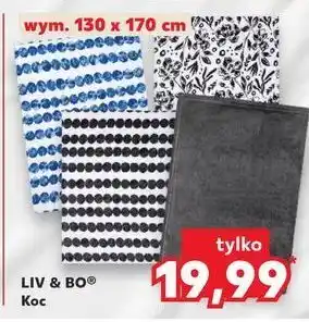 Kaufland Koc 130 x 170 cm Liv & Bo oferta