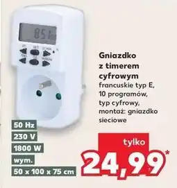 Kaufland Gniazdo z timerem oferta