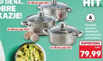 Kaufland Garnki ze stali nierdzewnej oferta