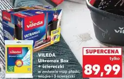 Kaufland Mop płaski ultramax + 3 ścierki Vileda oferta