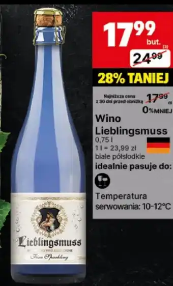 Delikatesy Centrum Wino Lieblingmuss oferta