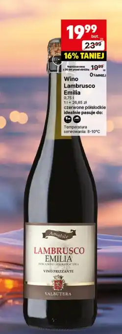 Delikatesy Centrum Wino półsłodkie Lambrusco oferta