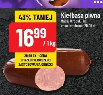 Polomarket Kiełbasa piwna Madej & wróbel oferta