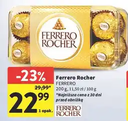 Intermarche Praliny w pudełku plastikowym Ferrero Rocher oferta