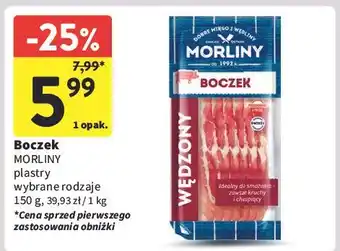 Intermarche Boczek wędzony plastry Morliny oferta