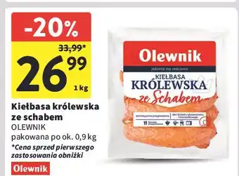 Intermarche Kiełbasa królewska ze schabem Olewnik oferta