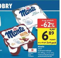 Intermarche Deser śmietankowy Zott Monte White oferta